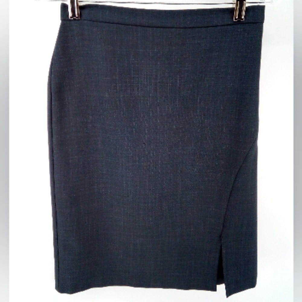 Vintage Steps NY Boutique Dark Gray Pencil Skirt S Work Interview Career Office